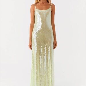 PEPPERMAYO Higher Level Sequin Maxi Dress NWT sz 2